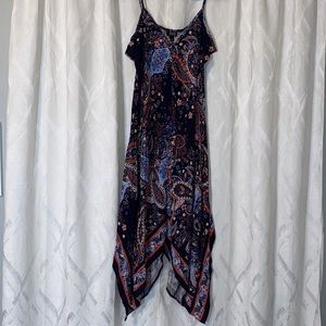 A.N.A V-Neck Spaghetti Strap Boho Dress, Navy
